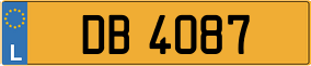 Trailer License Plate